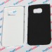 Чехол для Samsung Galaxy S6 с покрытием Soft Touch (шелк) пластиковый с пластиной для сублимации: белый, черный