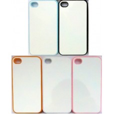 Чехол для iPhone 4/4S пластиковый с пластиной для сублимации. Цвет: белый, черный, прозрачный