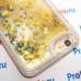 Чехол-переливашка пластиковый для iPhone 6/6S под полиграфическую вставку, прозрачный с блестками