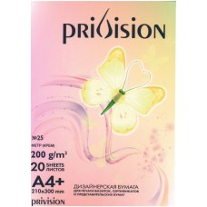 Дизайнерская фотобумага Privision №25 (A4+, 250 г/кв.м, 20 листов, с тиснением Фетр (крем))