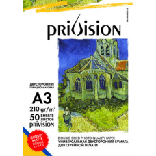 Фотобумага глянцевая/матовая двусторонняя Privision (A3, 210 г/кв.м, 50 листов)